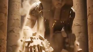 The Awakening of the Giant Pharaoh Statue