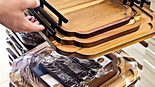 Reset wooden handle tray