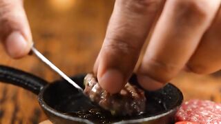 Made burger for ants