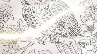 Bringing Art to Life: Cozy Forest Owl Coloring Page