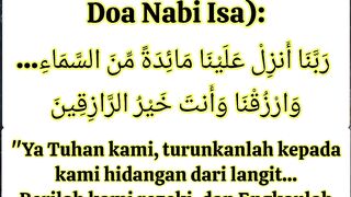 Doa kelancaran rezeki doa nabi Isa as.