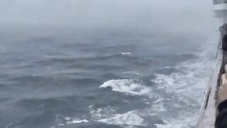 Seconds Before a Giant Sea Monster Emerges from the Ocean! 🌊😱