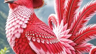 A beautiful bird singing.