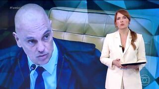 Isso sim é FANTÁSTO - Moraes dendo destruído no jornal de maior audiência do Brasil.