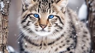 Snow cute Cat