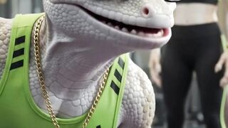 Gecko Sami's Gym Disaster Will Have You ROLLING 😂💪 Funny Animal Come