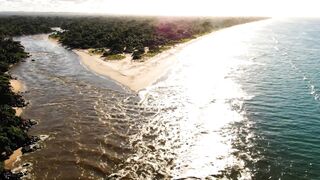 🌊 Por que existe uma praia que parece ter duas cores...