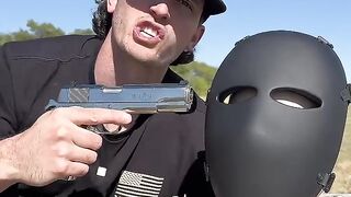 Bulletproof Chinese face mask vs different guns