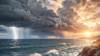 Would you watch this storm from the shore?
