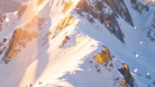 The Gemoy Cat _ Dino on the Highest Snowy Mountain! 🐱🦖❄️