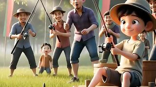 Bocil Ikut Lomba Mancing | Animasi #ai Eren Jaeger