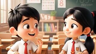 Duduk Sebangku, Belajar Bersama 🏫 | Sekolah yang Bikin Kangen SD #ai Animasi