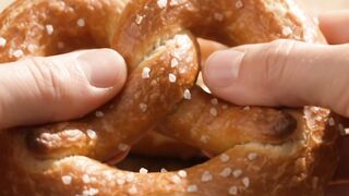 Satisfying Food ASMR: Pretzel Break, Cream Cake & Epic Cheese Pull