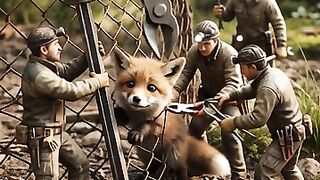 Figurines_free_trapped_baby_fox