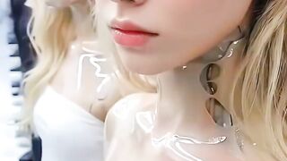 Beautiful female robot