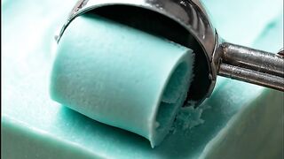 Satisfying Teal Soap Scooping ASMR | Mint Curls 3