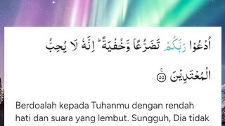 BACA AYAT INI.  CARA ALLAH MENGAJARKAN KITA  BERDO'A KEPADA-NYA