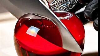 Insanely Satisfying Glass Vegetable Cuts Realistic ASMR