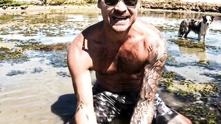 Bare Hand Fishing In Shallow Water!