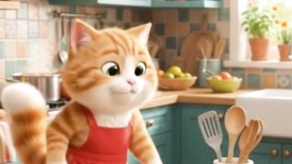 Cat making food 😋