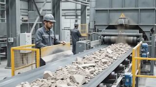 How Ceramic Tiles Are Made in 50 Seconds