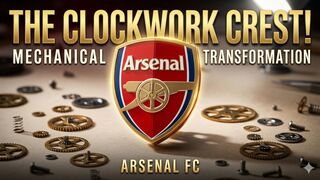 Satisfying Mechanical Arsenal FC Badge - 3D Kinetic Shield Close-Up