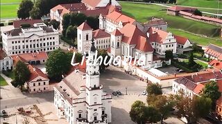 Lithuania from Above 🇱🇹 | A Beautiful Journey Through Historic Europe