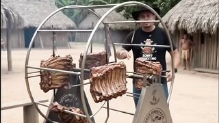Barbecuing in an Indigenous Village in Amapá, Brazil 🇧🇷🔥🥩