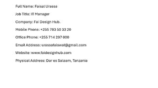 Faisal Urassa