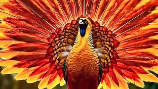 A beautiful bird singing. 5