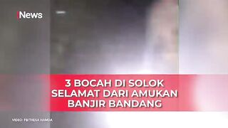 The tense incident was part of a sudden flash flood (galodo) that struck Arosuka, Gunung Talang Subdistrict, Solok Regency, West Sumatra,