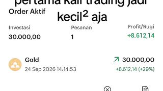 Hari pertama trading di tuca trade