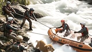 Hand_guides_boat_rescuing_cub