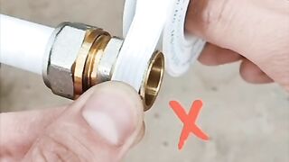 A method used to seal a threaded connection during plumbing work