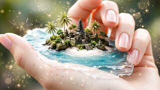 Bali is too beautiful to stay my hand,creator ai