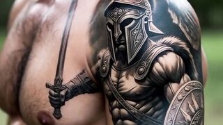 Epic Spartan Warrior Tattoo Design & Details