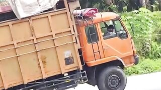 Overloaded truck almost!!!