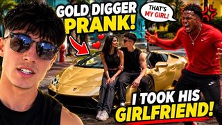 INSANE GOLD DIGGER PRANK 🤑😍(Stolen Car)