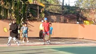 Tennis practice for beginners