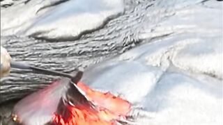 🔥 Como Cientistas Coletam Lava de um Vulcão Sem Se Queimar?