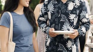 Makan bersama ditempat nikahan