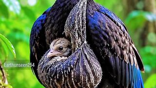 Burung gendong anaknya