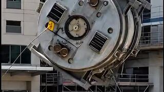 File MRI SCANNER COLLAPSES Mid-Air! Crane Disaster Outside Hospital 😱 #fail #engineering #shorts #viral
