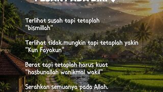 Pesan Pada Diri Sendiri