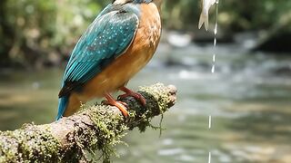 🐦Kingfisher & small fish