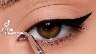 Beautiful silver eyeliner