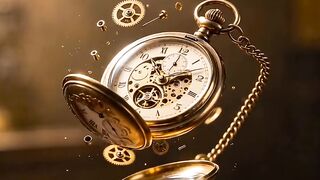 Vintage Pocket Watch Comes Apart & Rebuilds Itself in Mid-Air ⌚✨