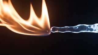 Fire Meets Water in a Magical Fusion Dance 🔥💧✨ | Satisfying AI Visual