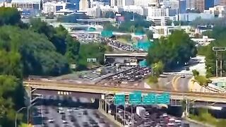 Atlanta traffic from above