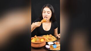 Delicious Chicken Curry, Biryani & Egg Curry Mukbang! 🍗🥚